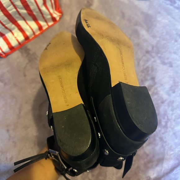 Rebecca minkoff black ankle boots sz 7 - Picture 4 of 5